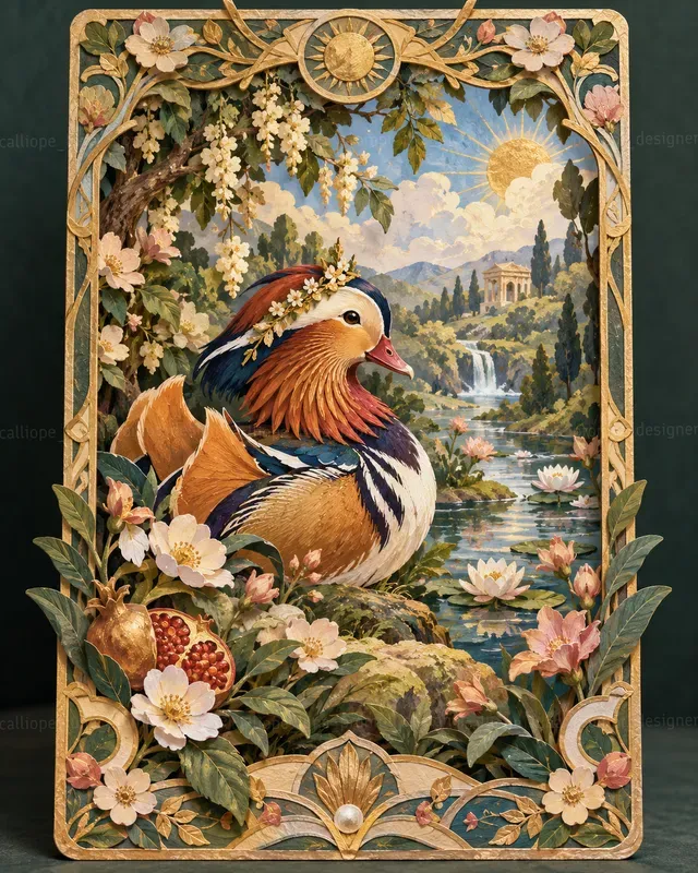 Layered Animal Tarot Illustrations
