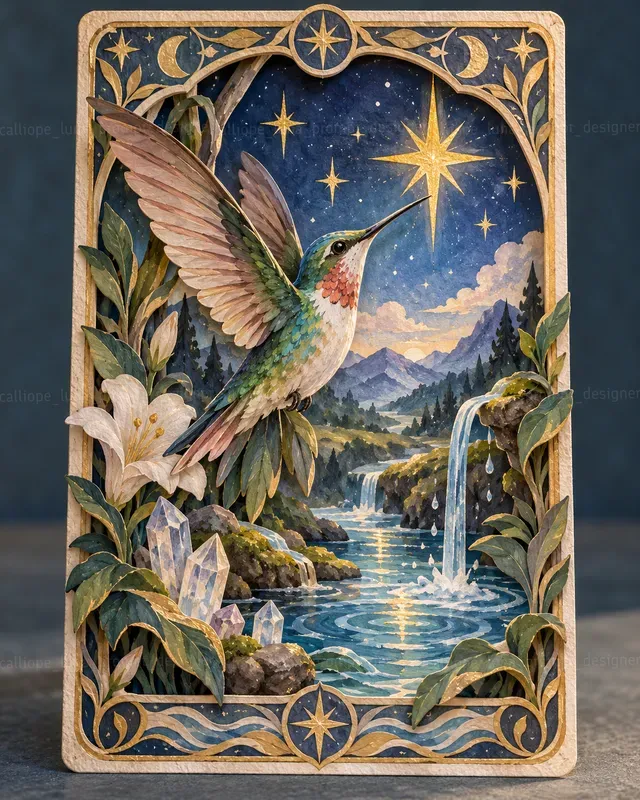 Layered Animal Tarot Illustrations