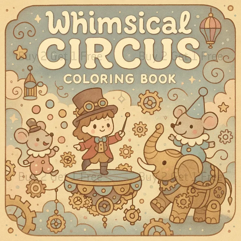 Whimsy World Creator Coloring Book Covers