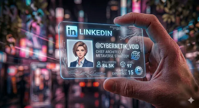 3D Neon Social Profile Cards