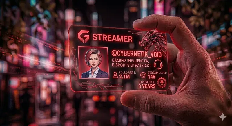 3D Neon Social Profile Cards