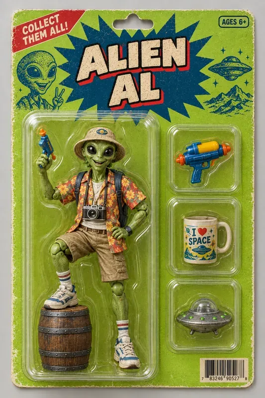 Retro Blisterpack Action Figures