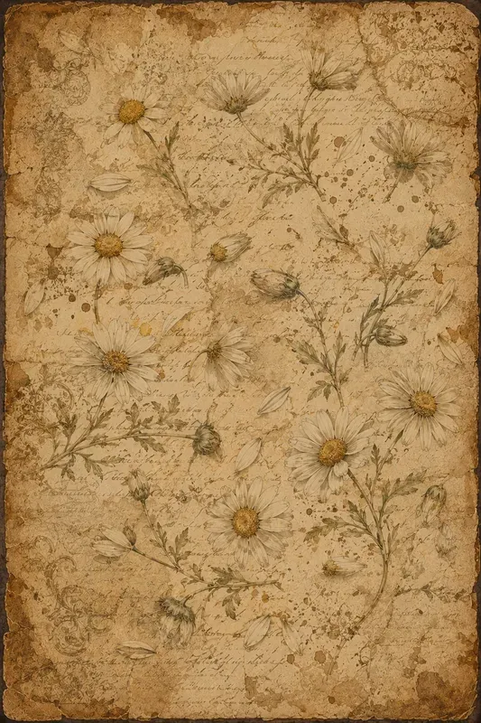 Vintage Junk Journal Botanical Pages