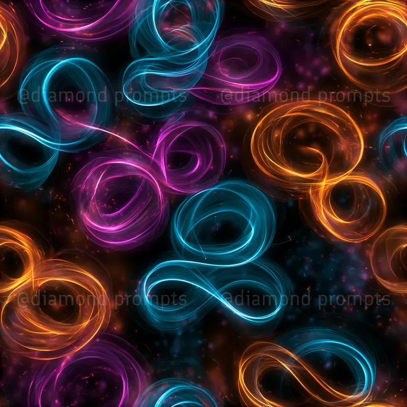 Neon Light Trail Patterns
