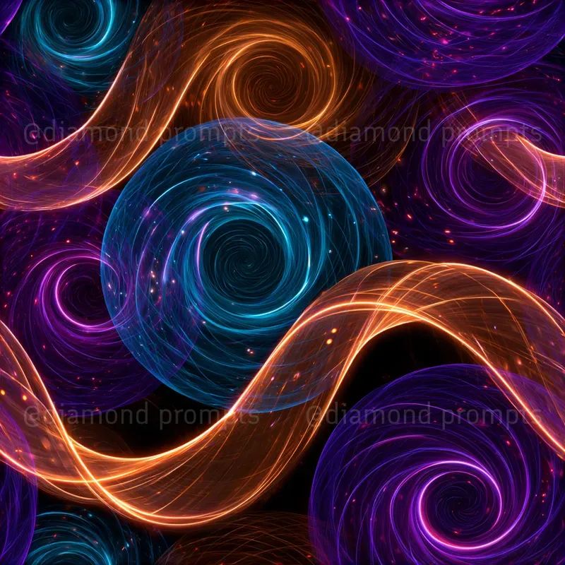 Neon Light Trail Patterns