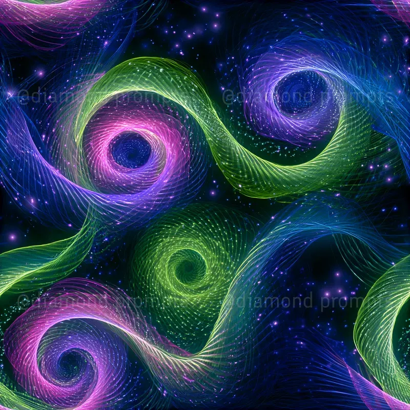 Neon Light Trail Patterns