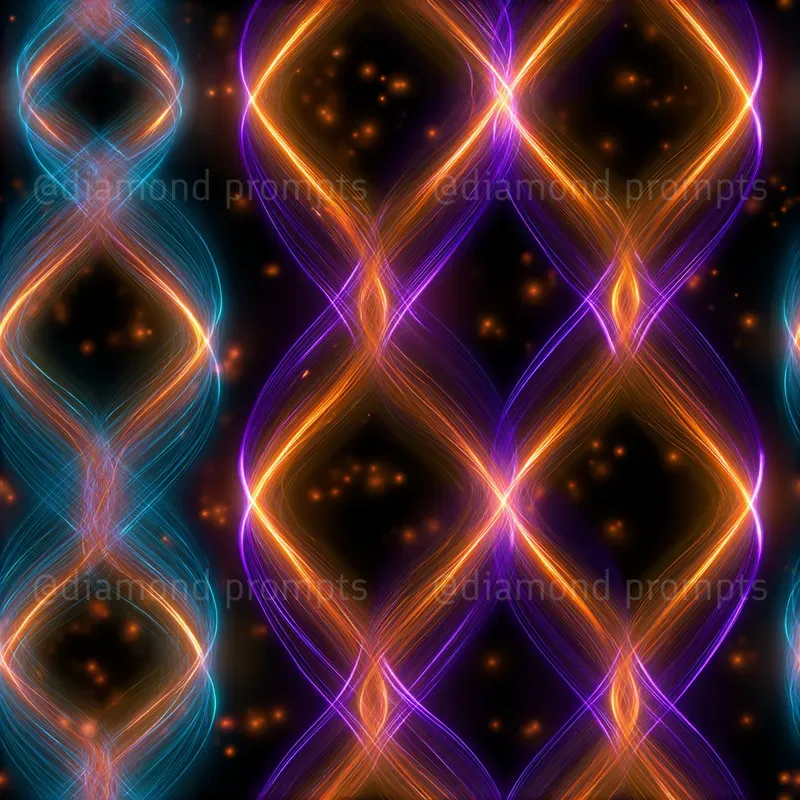 Neon Light Trail Patterns