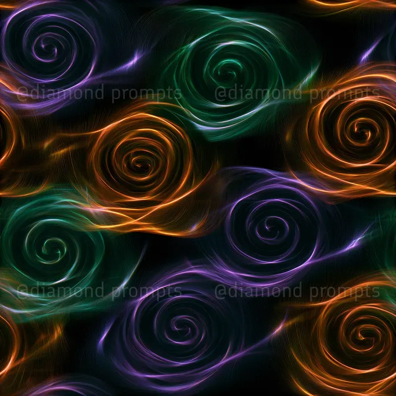 Neon Light Trail Patterns