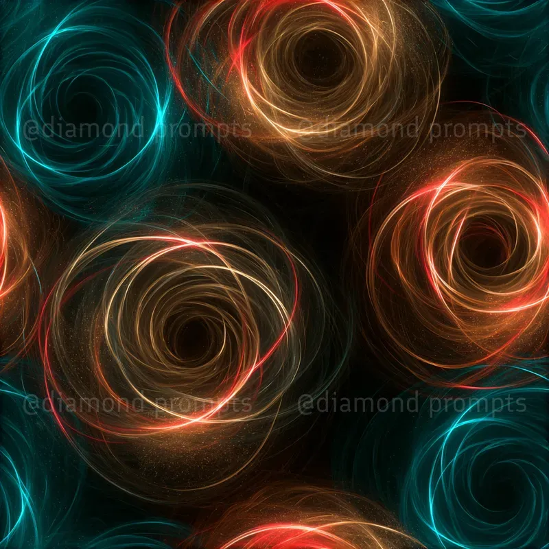 Neon Light Trail Patterns