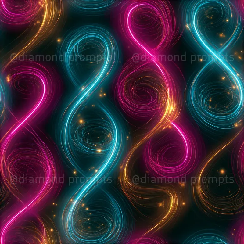 Neon Light Trail Patterns