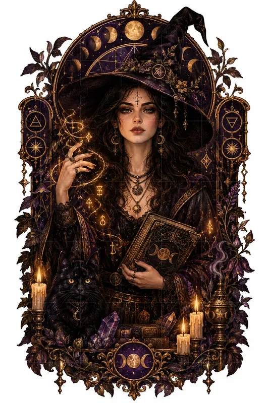 Halloween Witchy Mystical Art
