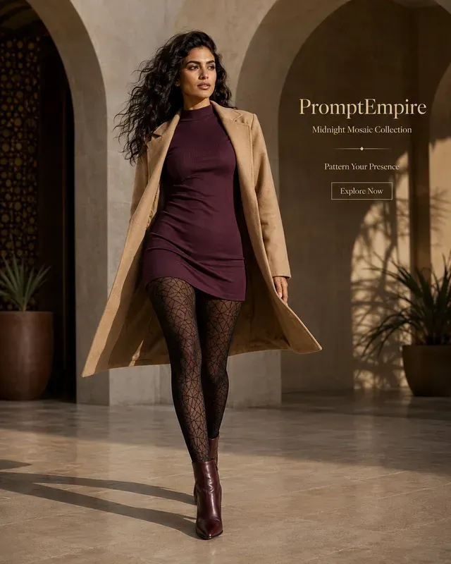 Chic Tights Fashion Ad Image Creators
