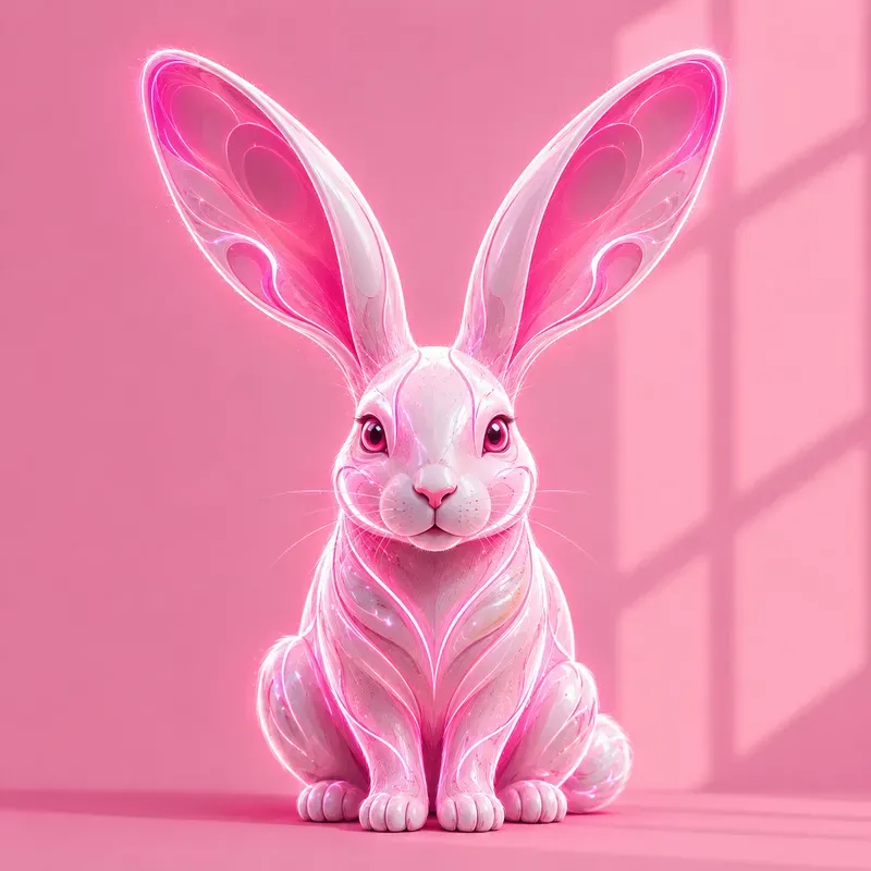 Neon Minimal Wild Creatures Art