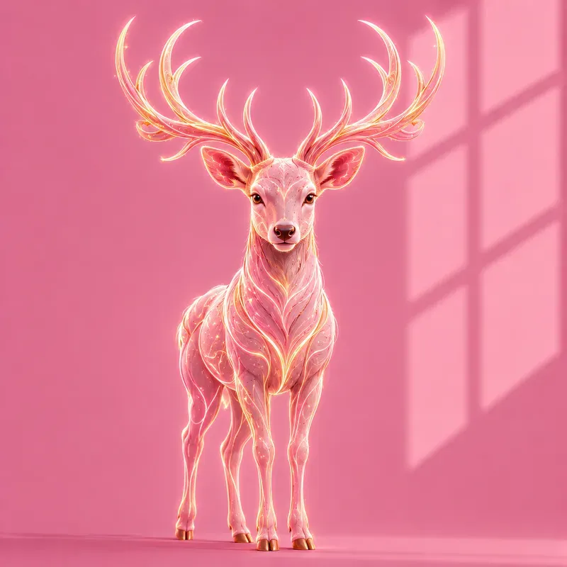 Neon Minimal Wild Creatures Art