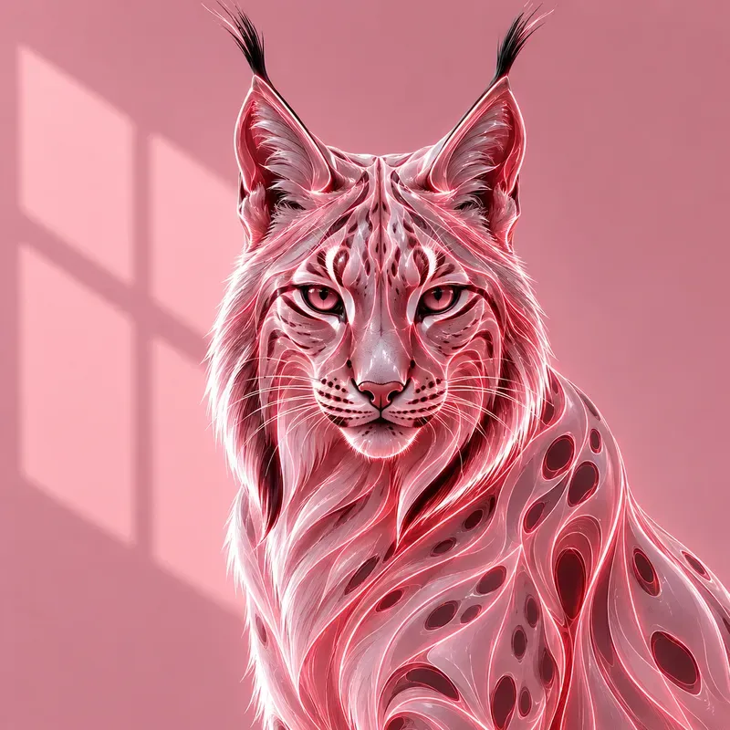 Neon Minimal Wild Creatures Art