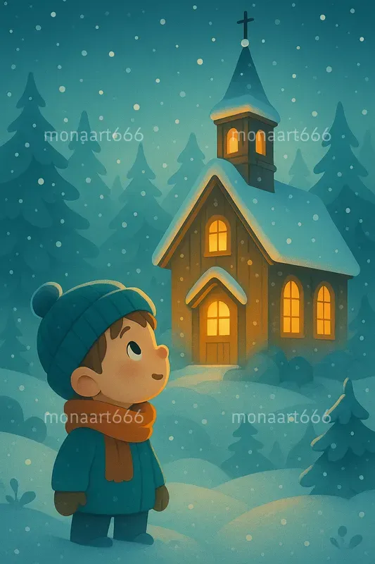 Whimsical Winter Storybook Illustrations