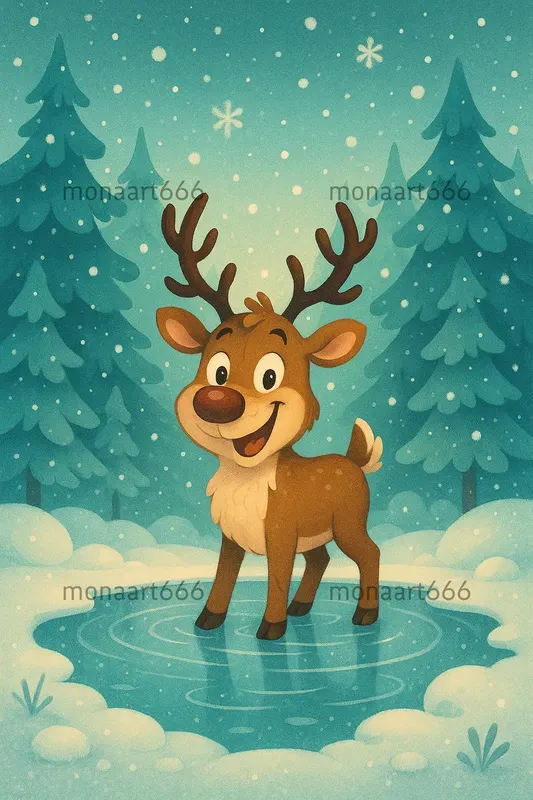 Whimsical Winter Storybook Illustrations