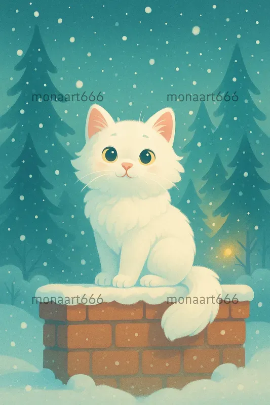 Whimsical Winter Storybook Illustrations