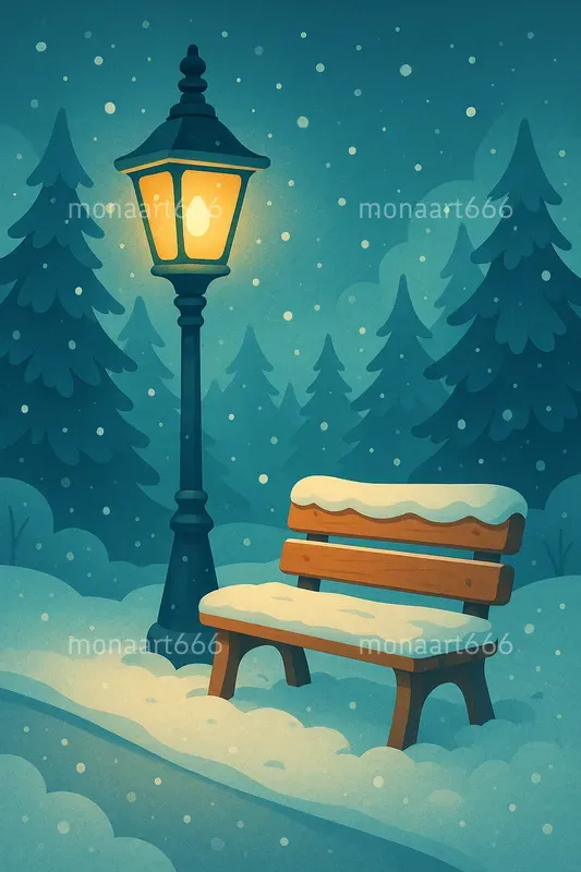 Whimsical Winter Storybook Illustrations