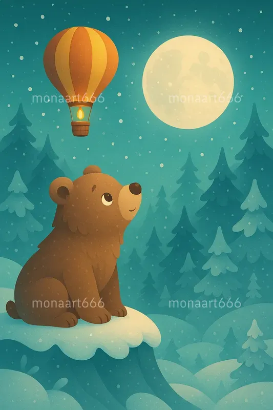 Whimsical Winter Storybook Illustrations