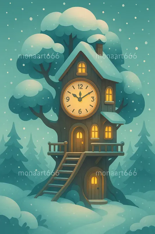 Whimsical Winter Storybook Illustrations