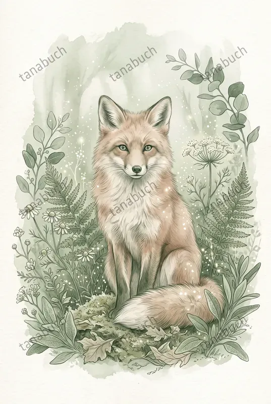 Ethereal Sage Botanical Illustrations