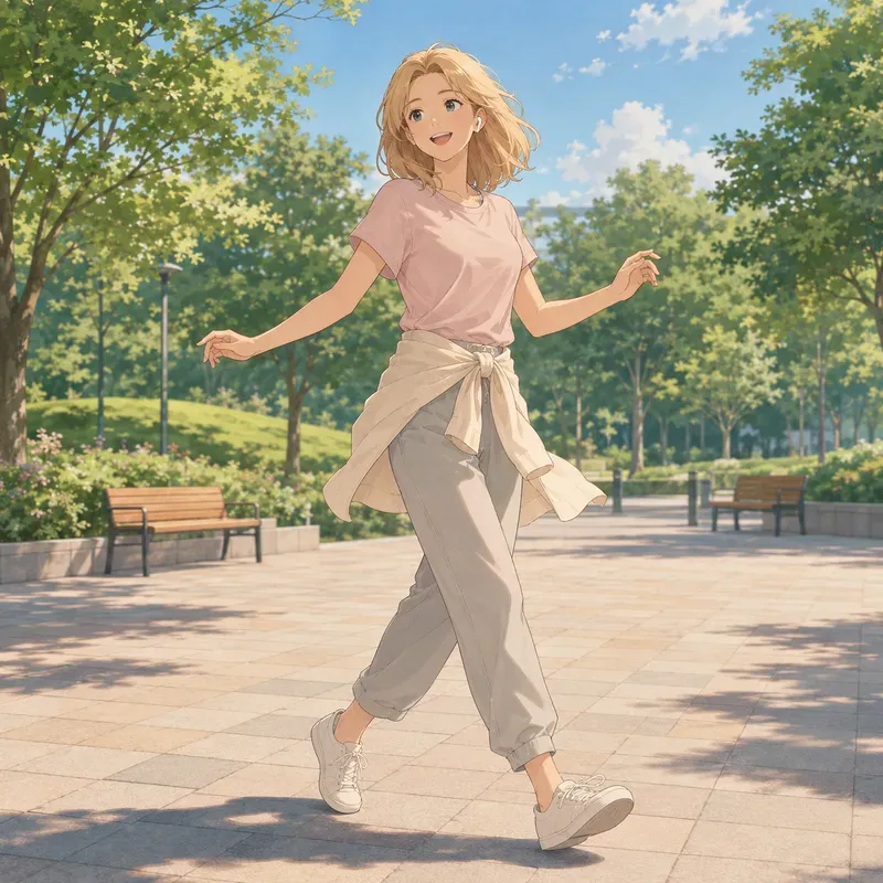 Soft Anime Dance Steps