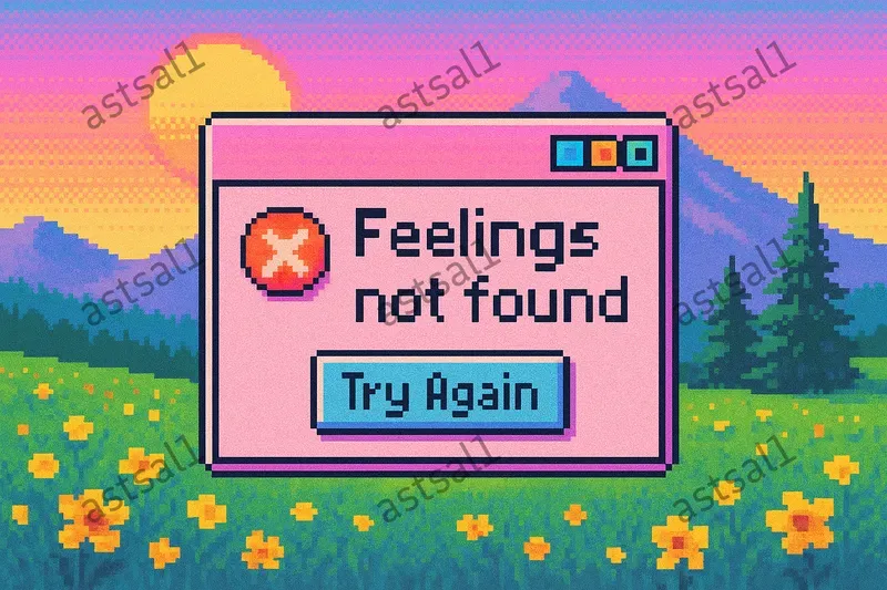 Pixel Art Retro Error Windows