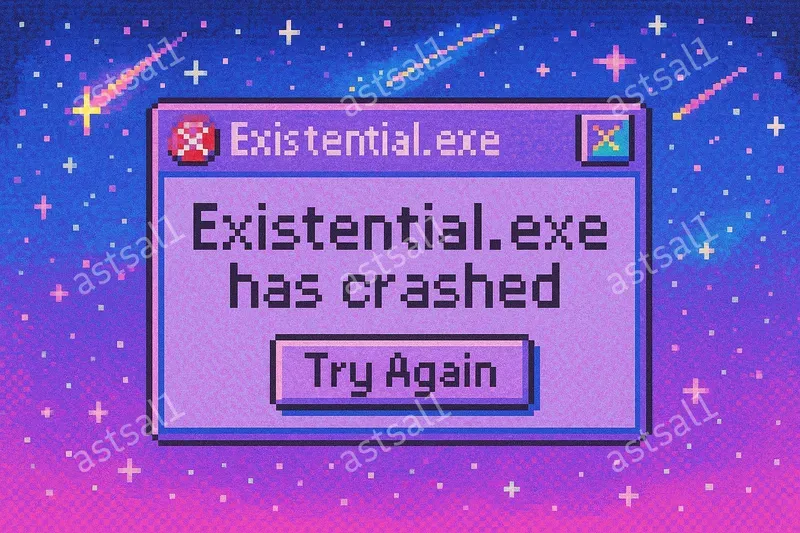 Pixel Art Retro Error Windows