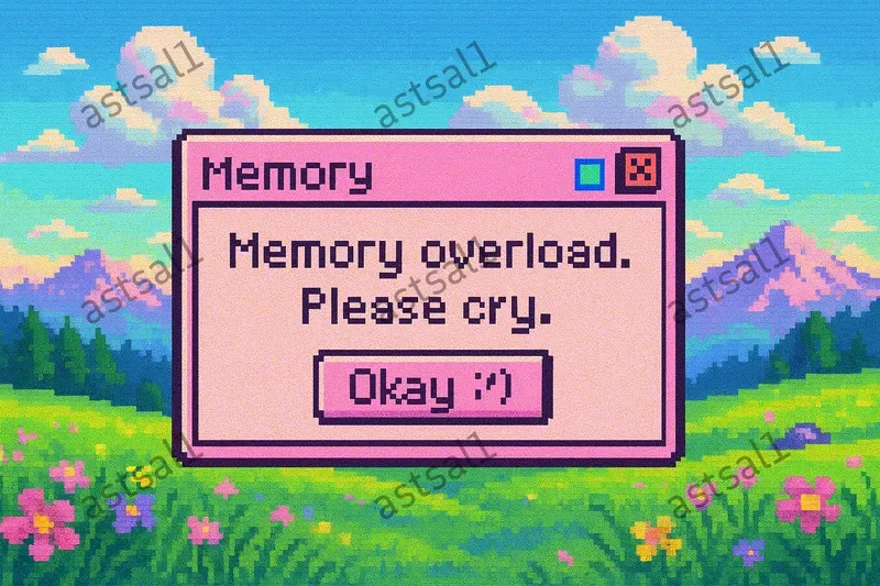 Pixel Art Retro Error Windows