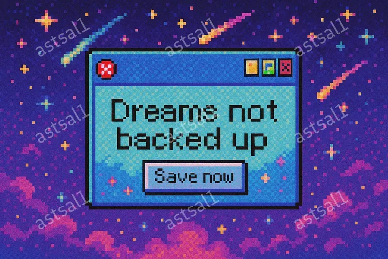 Pixel Art Retro Error Windows