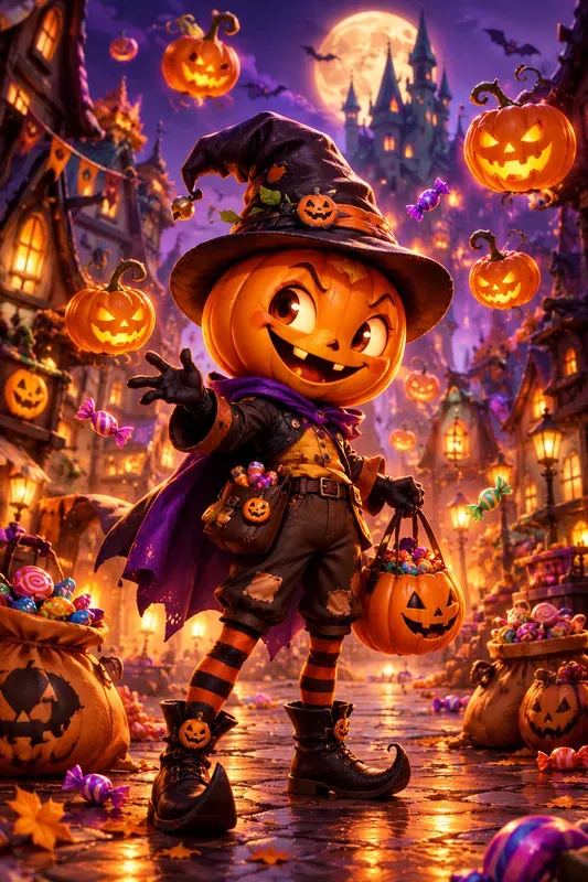 Halloween Cartoon Characters