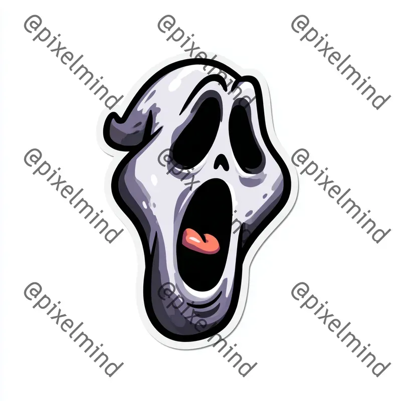 Creepy Horror Sticker Icon Generator