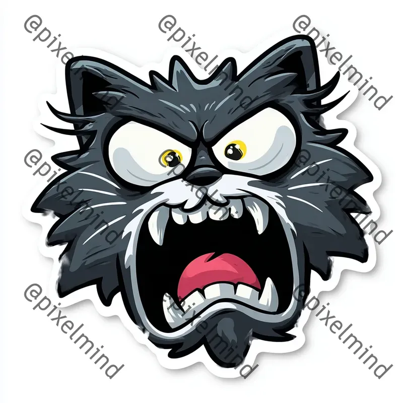 Creepy Horror Sticker Icon Generator