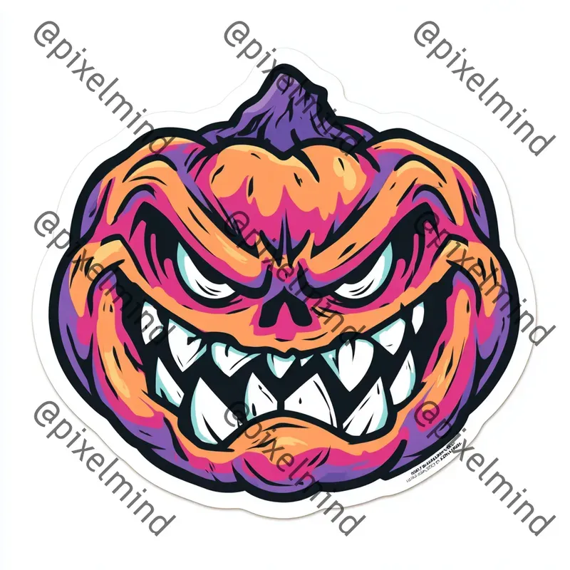 Creepy Horror Sticker Icon Generator