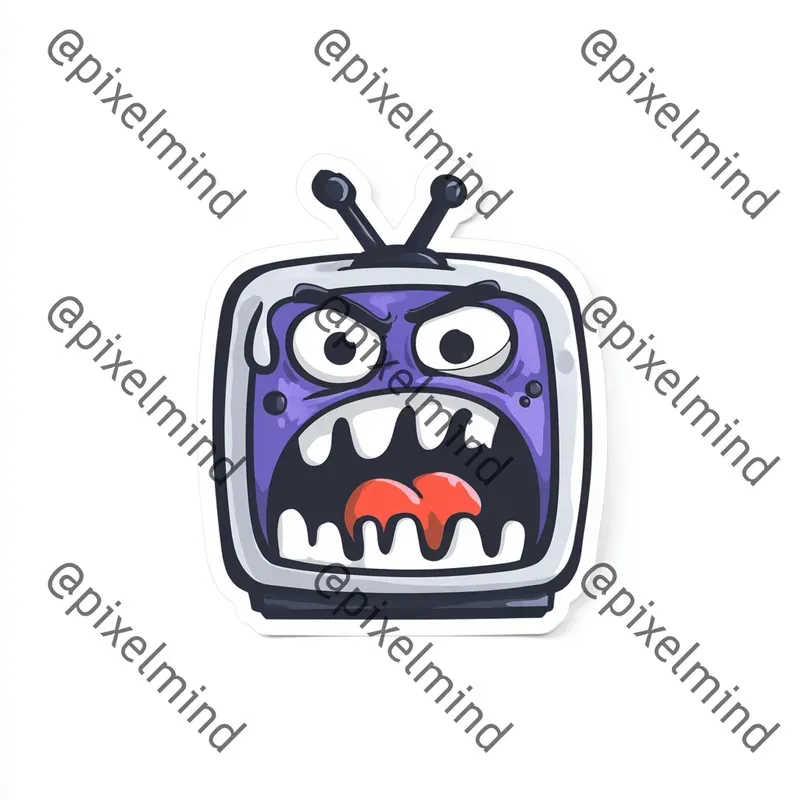 Creepy Horror Sticker Icon Generator