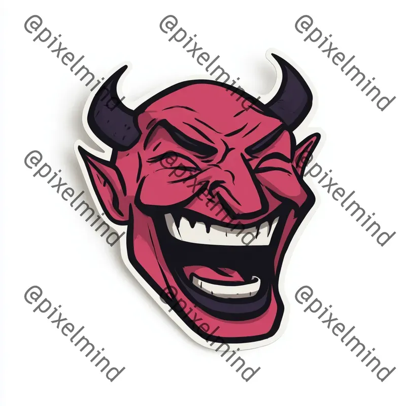 Creepy Horror Sticker Icon Generator