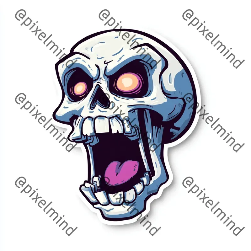 Creepy Horror Sticker Icon Generator