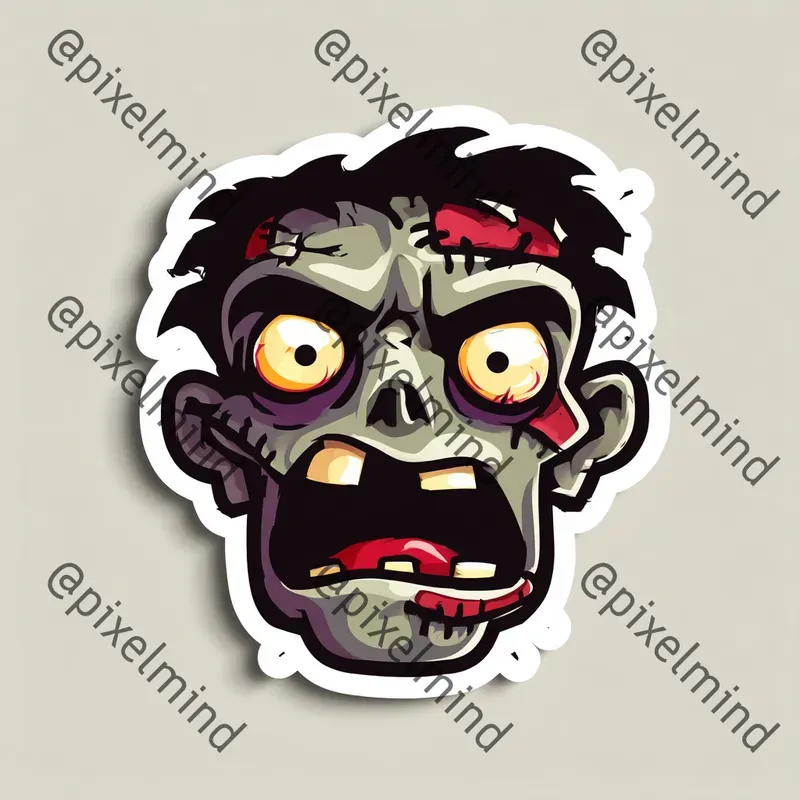 Creepy Horror Sticker Icon Generator