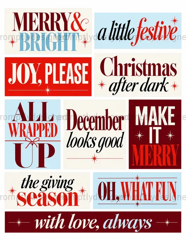 Christmas Editorial Typography