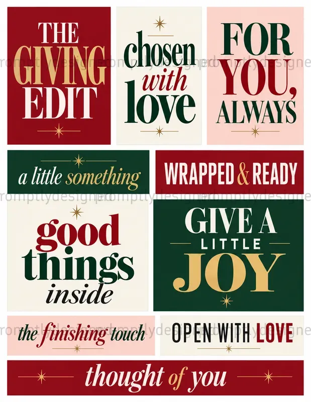 Christmas Editorial Typography