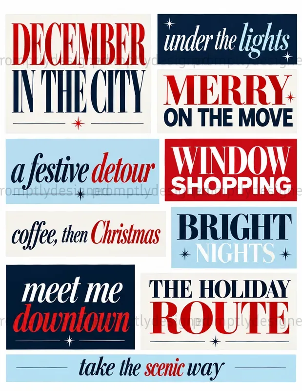 Christmas Editorial Typography