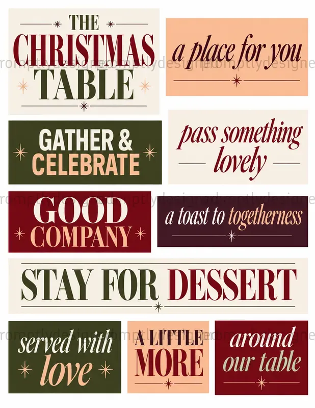Christmas Editorial Typography