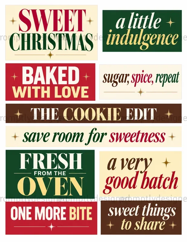 Christmas Editorial Typography