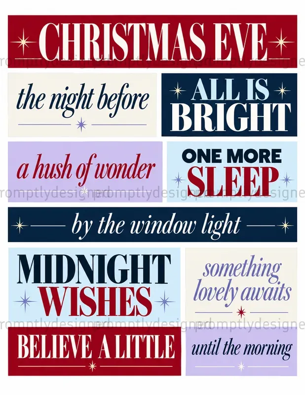 Christmas Editorial Typography