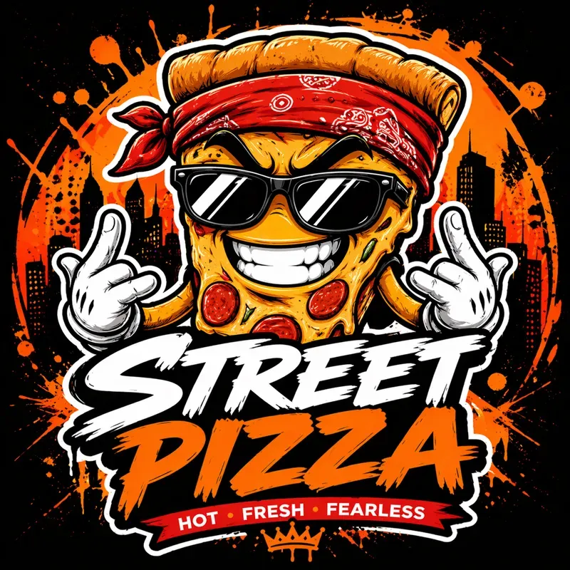 Street Food Mascot Logo Generator