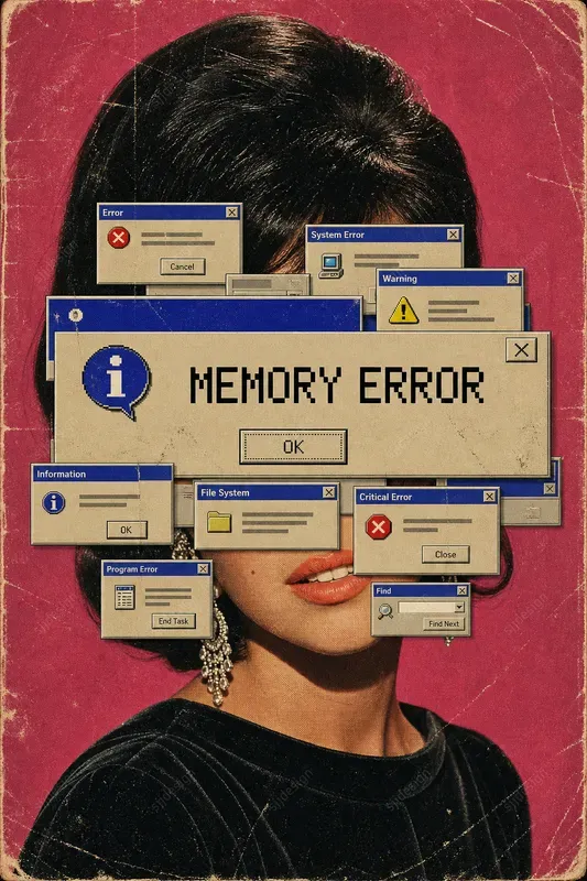 Retro UI Censorship Portraits