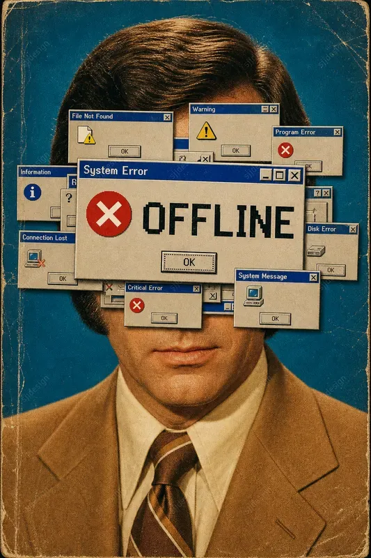 Retro UI Censorship Portraits
