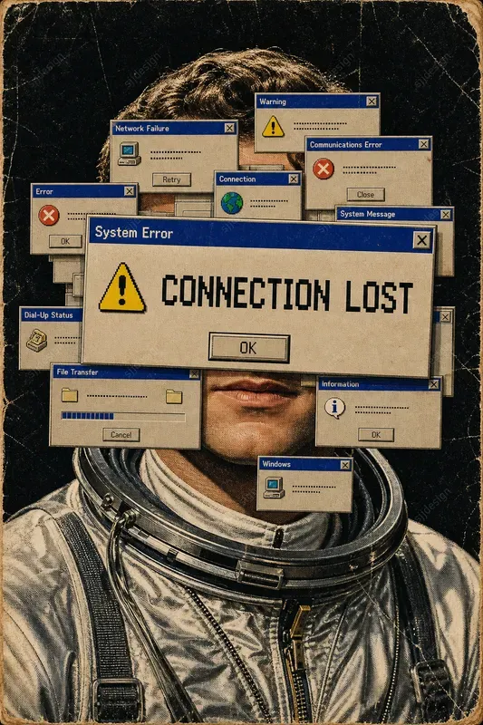 Retro UI Censorship Portraits