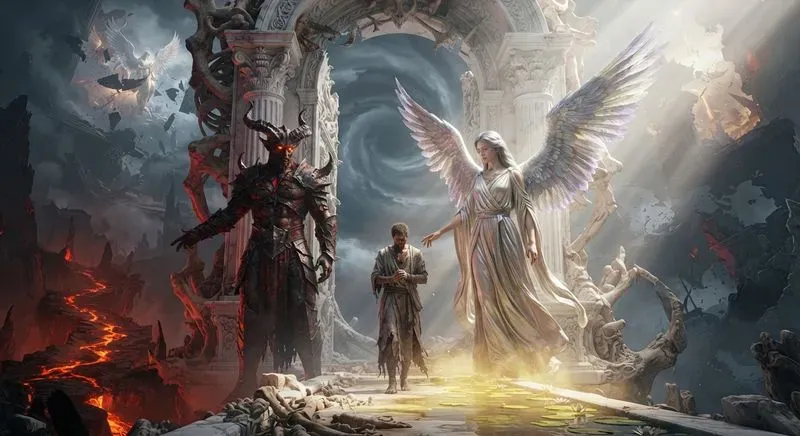 Heavens Vs Hells Surreal